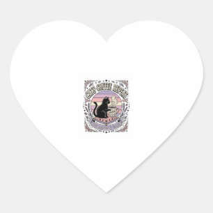 Cats Coffee Repeat Cat Tea Leaves Coffee Fortune R Heart Sticker