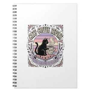 Cats Coffee Repeat Cat Tea Leaves Coffee Fortune R Notebook