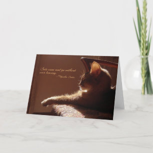 Cats Come and Go Card