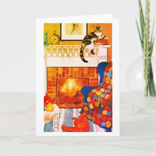 Cats Cosy Scene Blank Note Card