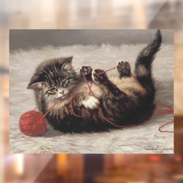 Cat's Cradle, A Cat Playing Ball of Yarn (Sheet 2)