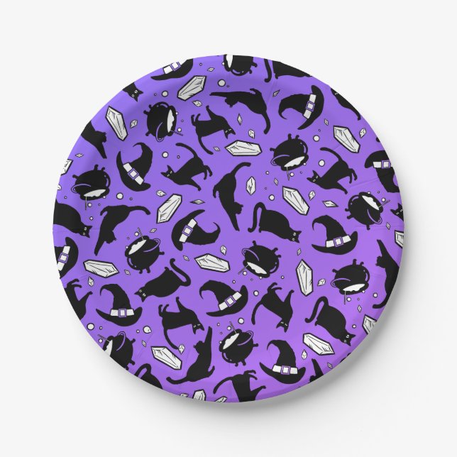 Cats, Crystals and Caldrons - Paper Plate (Front)