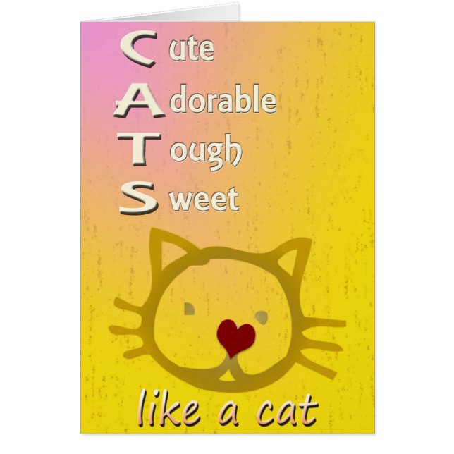 Cats Customisable (Front)