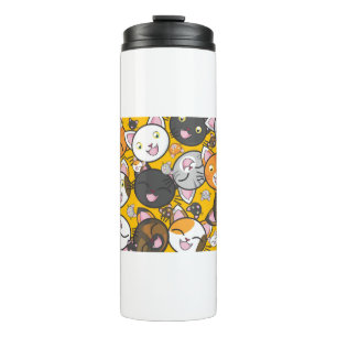 Cats Cute Kitty Kitties Kitten Adorable Feline Thermal Tumbler