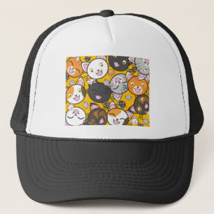 Cats Cute Kitty Kitties Kitten Adorable Feline Trucker Hat