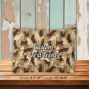 Cats Desert Camouflage Accessory Pouch