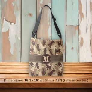 Cats Desert Camouflage Crossbody Bag
