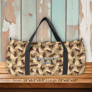 Cats Desert Camouflage Duffle Bag