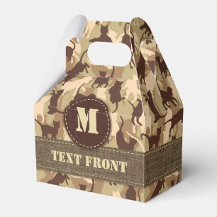 Cats Desert Camouflage Favour Box