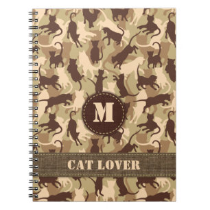 Cats Desert Camouflage Notebook