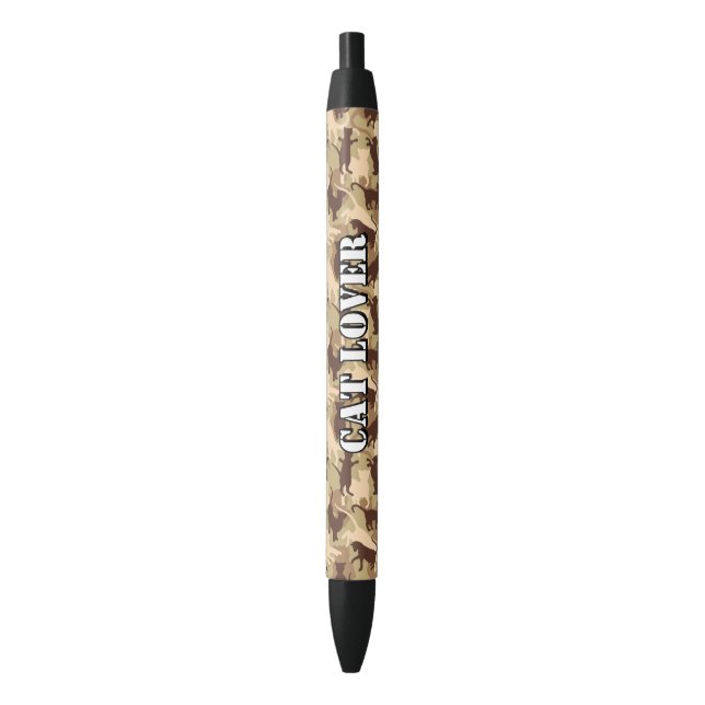 Cats Desert Camouflage Red Ink Pen (Front Vertical)