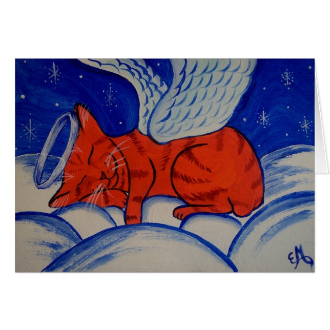 Cats Do Go To Heaven Angel Cat (Front Horizontal)