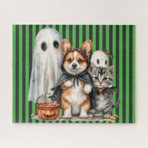 Cats & Dogs Halloween Puzzle