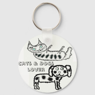 Cats & Dogs lover Key Ring