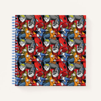 Cats & Dogs Scooter Pattern Notebook