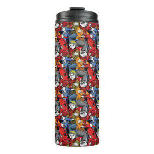 Cats & Dogs Scooter Pattern Thermal Tumbler