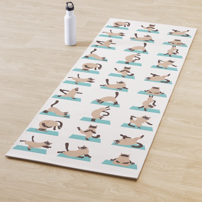 Cats doing yoga Yoga Mat (In Situ)