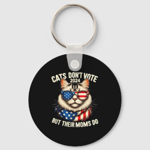 Cats Don't Vote But Their Moms Do 2024 Election Da Key Ring