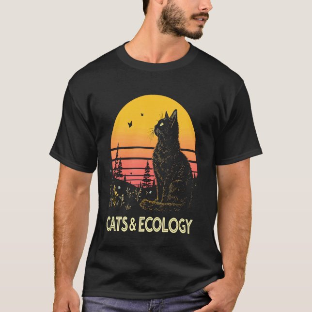 Cats Ecology Nature Conservation T-Shirt (Front)