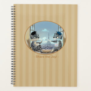 Cats & Eiffel Tower – Paris J Weekly Planner (Var)