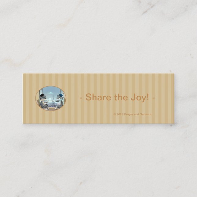 Cats & Eiffel Tower – Paris Mini Bookmarks (Bulk) Business Card (Front)