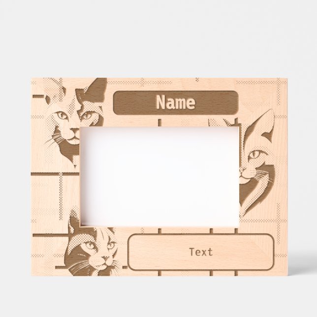 cats engraved frames (Front)