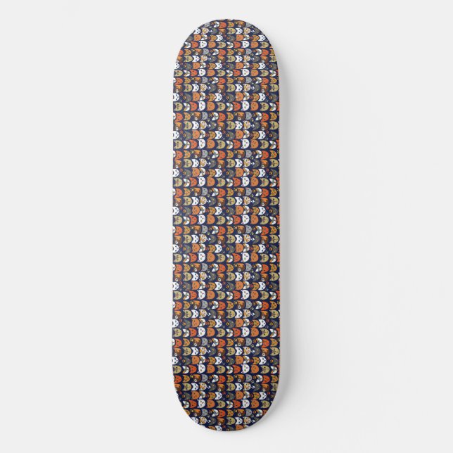 Cats Everywhere Cat Person Skateboard (Front)