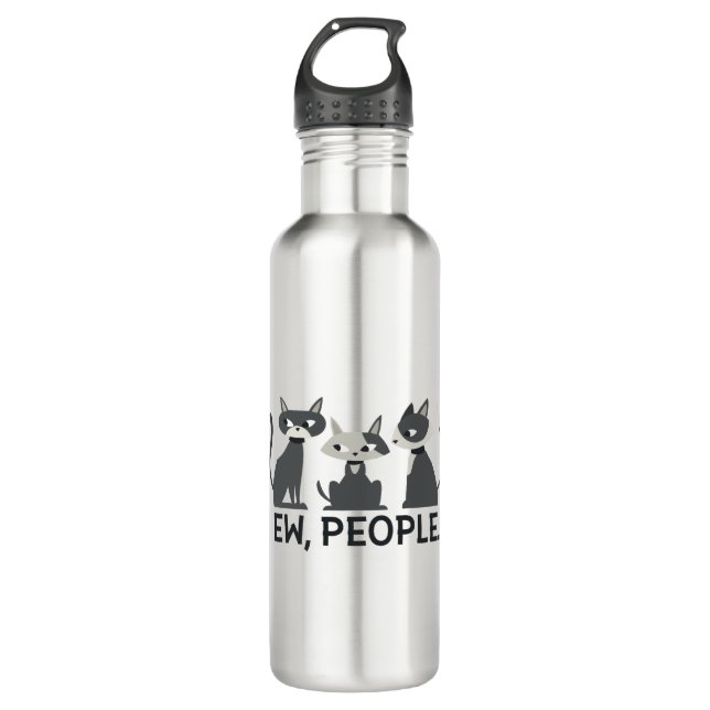 Cats,Ew,People 710 Ml Water Bottle (Front)