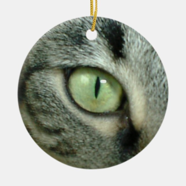 "CAT'S EYE" CHRISTMAS ORNAMENT (Front)