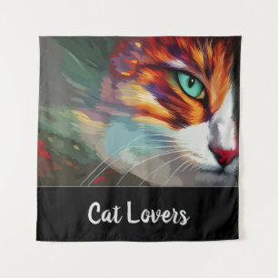 Cat's Eye Design Tapestry