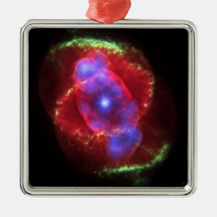 Cat's Eye Nebula glowing Metal Tree Decoration
