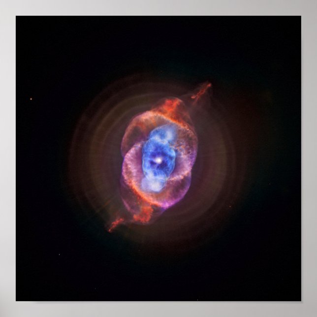 Cat's Eye Nebula - Hubble / Chandra Poster (Front)