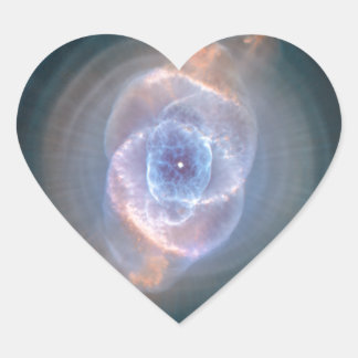 Cat's Eye Nebula, NGC 6543 Heart Sticker