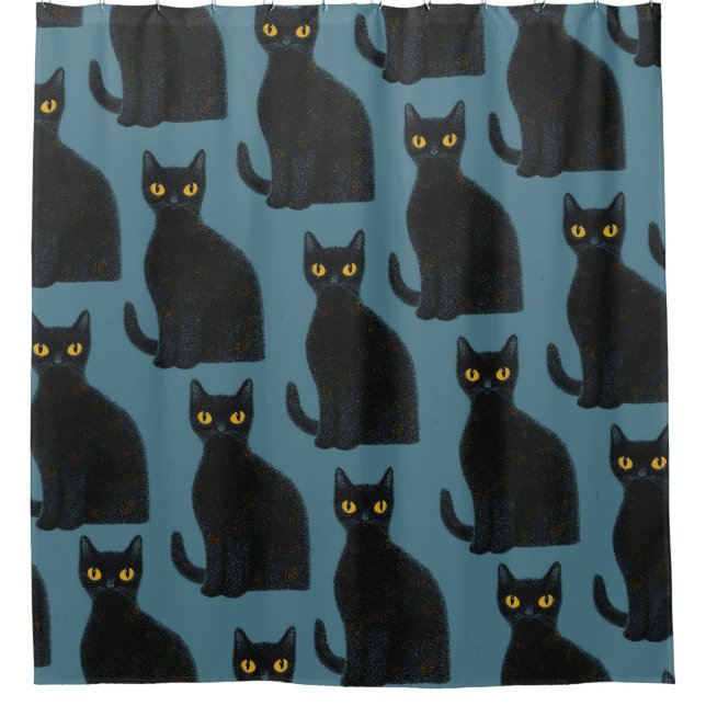 CATS EYE SHOWER CURTAIN (Front)
