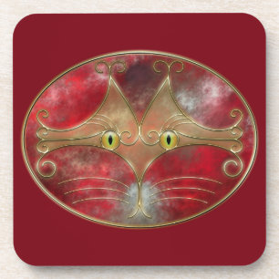 Cat's-Eyes Cork Coaster