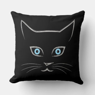 Cat's face cushion
