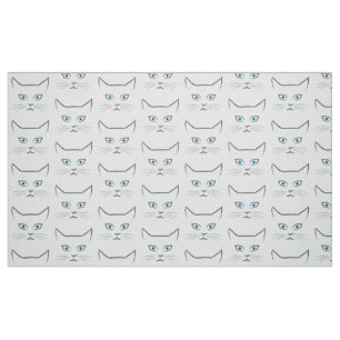 Cat's face fabric