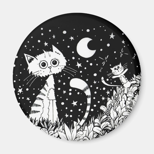 Cats Fascination Magnet (Front)