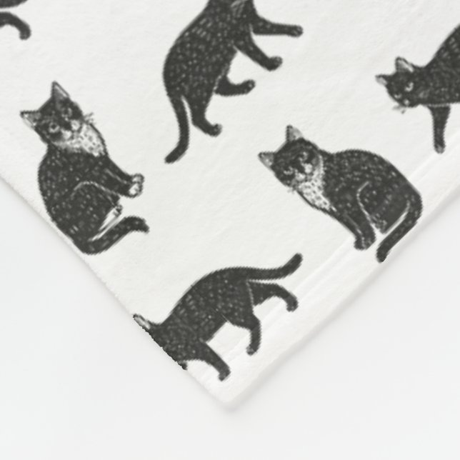 Cats Fleece Blanket (Corner)