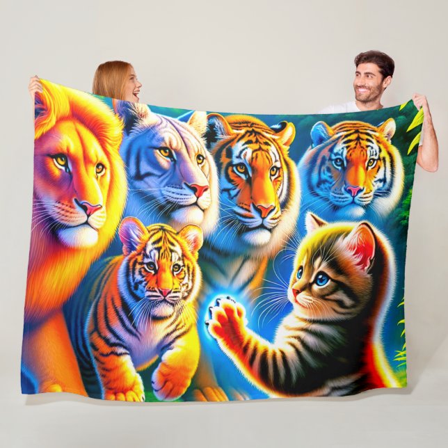 Cats Fleece Blanket (In Situ)