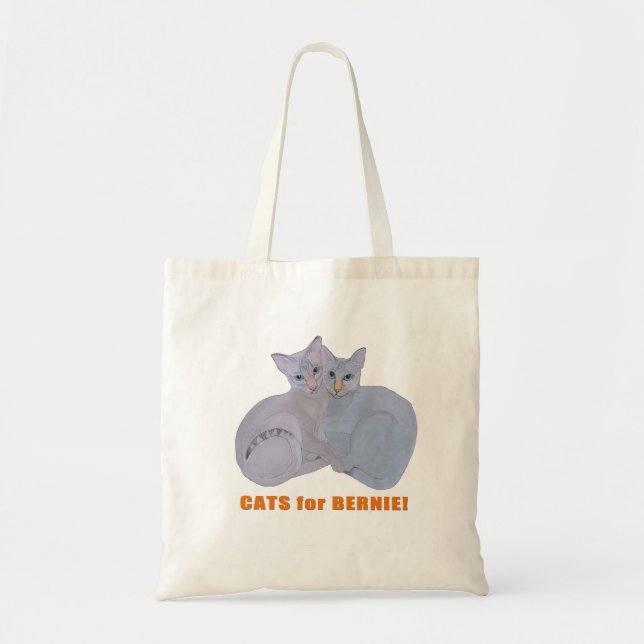 Cats for Bernie! Tote Bag (Front)