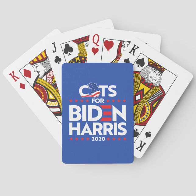 CATS FOR BIDEN HARRIS PLAYING CARDS (Back)