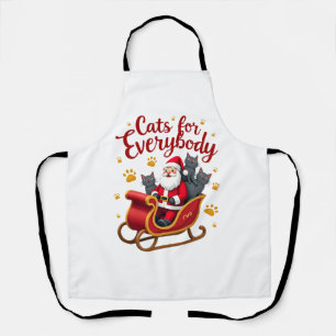 Cats For Everybody Cat Christmas Ugly Christmas Lo Apron