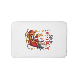 Cats For Everybody Cat Christmas Ugly Christmas Lo Bath Mat