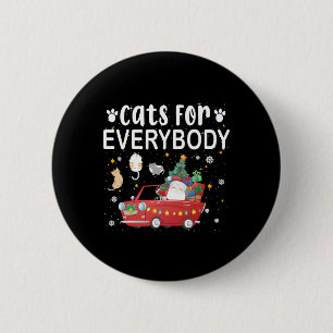 Cats For Everybody Christmas 6 Cm Round Badge