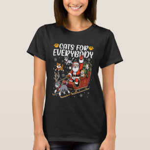 Cats for Everybody Christmas Cat Lovers Xmas Women T-Shirt