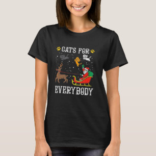 Cats For Everybody Santa Fun Men Kids Women Christ T-Shirt