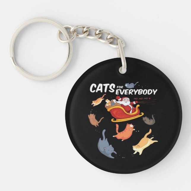 Cats for everyone  key ring (Front)