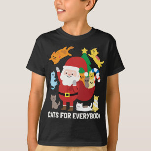 Cats For Everyone Santa Funny Cute Christmas Gift T-Shirt