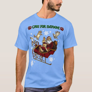 Cats For Everyone Santa Gives Away Kittens T-Shirt